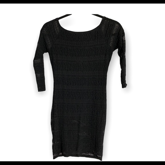 Forever 21 Black Lace Dress Sz S - Picture 1 of 4